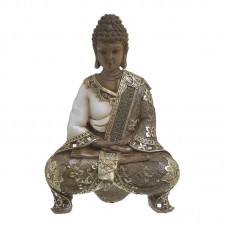 Decorative Buddha Figure Beige-Gold 20x10x29cm