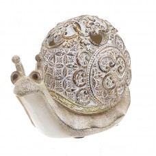 Decorative Snail Brown-Off White 13x7x9cm Inart
