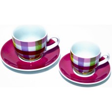 Set of 6 pcs Porcelain Tea Cups 3296-1517Α 200ml 