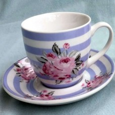 Set of 6pcs Tea Cups Porcelain 3296-4008A 200ml 