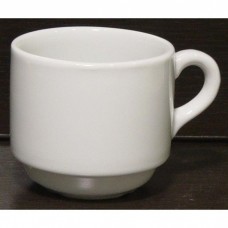 Set of 6 pcs Tea Cups With Saucers White Porcelain T002-T003 220ml