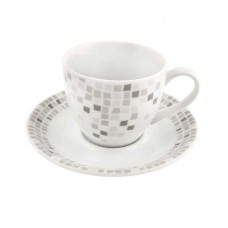Set of 6 pcs Porcelain Tea Cups Mosaic 200ml