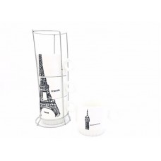 Set of 4 pcs Mugs on Base TK-220 