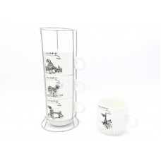 Set of 4 pcs Mugs on Base TK-225 