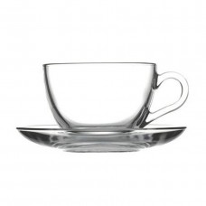 Set of 6pcs Glass Cappuccino Cups 238ml