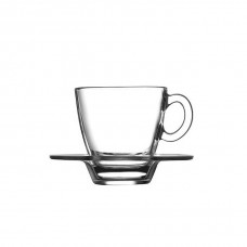 Set of 6pcs Glass Espresso Cups Aqua 72ml