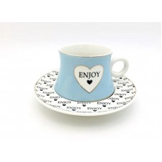 Set of 6pcs Tea Cups Porcelain Enjoy YO-253A