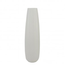 Ceramic Floor Vase White Shell 14x60cm