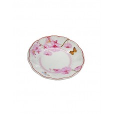 Porcelain Sweet Dishes 6pcs With White-Pink Design Almond Tree 11cm
