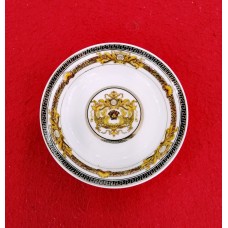 Porcelain Sweet Plates 6pcs With White-Gold Design 11cm