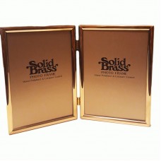 Silver Plated Frame Double Gold 13x18cm 614D