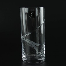 Set of 6 pcs Crystal Water (Tube) Glasses Carved 350ml Capolavoro No 175