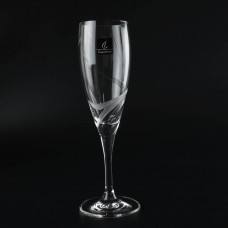 Set of 6pcs Crystal Champagne Glasses Carved 230ml Capolavoro No 175