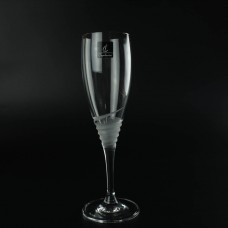 Set of 6pcs Crystal Champagne Glasses Carved 230ml Capolavoro No 18