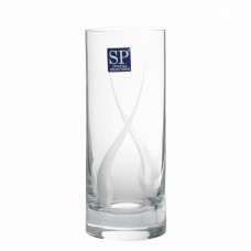 Set of 6pcs Crystal Carved Water Glasses 330ml Duetto