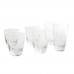 Set of 6pcs Water Glasses (Pipe) Carved 340ml Flame Luna