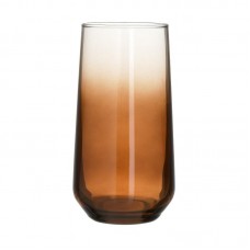 Set of 6 pcs Water Glasses (Tube) Brown 470ml