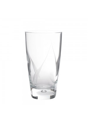 Σετ 6τμχ Ποτήρια Νερού (Σωλήνα) Σκαλιστά 340ml Flame Luna