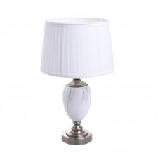 Table Lamp Metal/Ceramic White-Bronze 30x53cm 3-15-958-0016