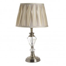 Table Lamp With Metal/Plexiglass Base Transparent-Bronze Color 29x52cm
