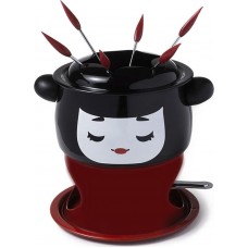 Fondy Geisha Set Red/Black 19X18cm