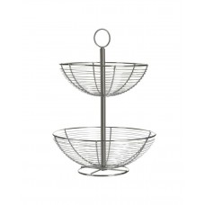 Double-Decker Metal Fruit Bowl 30x30x40cm
