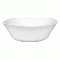 Salad Bowl Opaline Glass White Parma 24cm