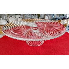 Plate For Cakes With Glass Foot 31x10cm