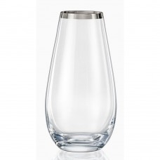Crystal Vase Sandra Platinum Stripe 30,5cm