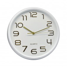Wall Clock White-Gold 30cm
