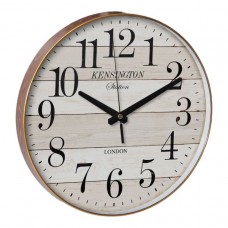 Wall Clock With Wood Effect 30cm