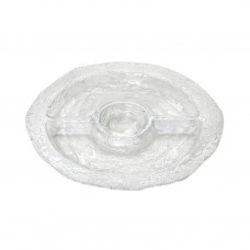 Anna platters for nuts glass 34cm