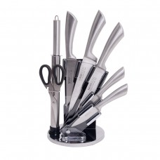 Stainless Steel Knives On Acrylic Base Set Of 8 Pieces