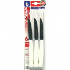 Set of 6 pcs General Purpose Knives White Bianco InoxBonomi