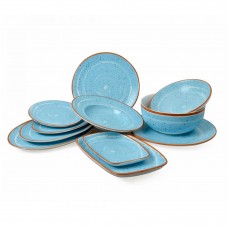 Foot Set 20pcs Porcelain Aegean Blue