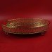 Δίσκος Σερβιρίσματος Μεταλλικός Χρυσός Με Καθρέφτη Και Ποδαράκια Νο 844 36x27εκ
