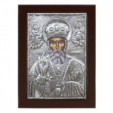 Aluminum Icon Saint Nicholas 18x24cm