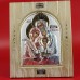 Εικόνα Αγία Οικογένεια Από Ασήμι Σε Χειροποίητο Ξύλο Με Πέτρες Swarovski Και Μεταλλικό Στήριγμα 19x23εκ
