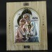 Εικόνα Αγία Οικογένεια Από Ασήμι Σε Χειροποίητο Ξύλο Με Πέτρες Swarovski Και Μεταλλικό Στήριγμα 23x28εκ