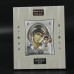 Εικόνα Παναγία Από Ασήμι Σε Λευκό Χειροποίητο Ξύλο Με Πέτρες Swarovski Και Μεταλλικό Στήριγμα 14x17εκ